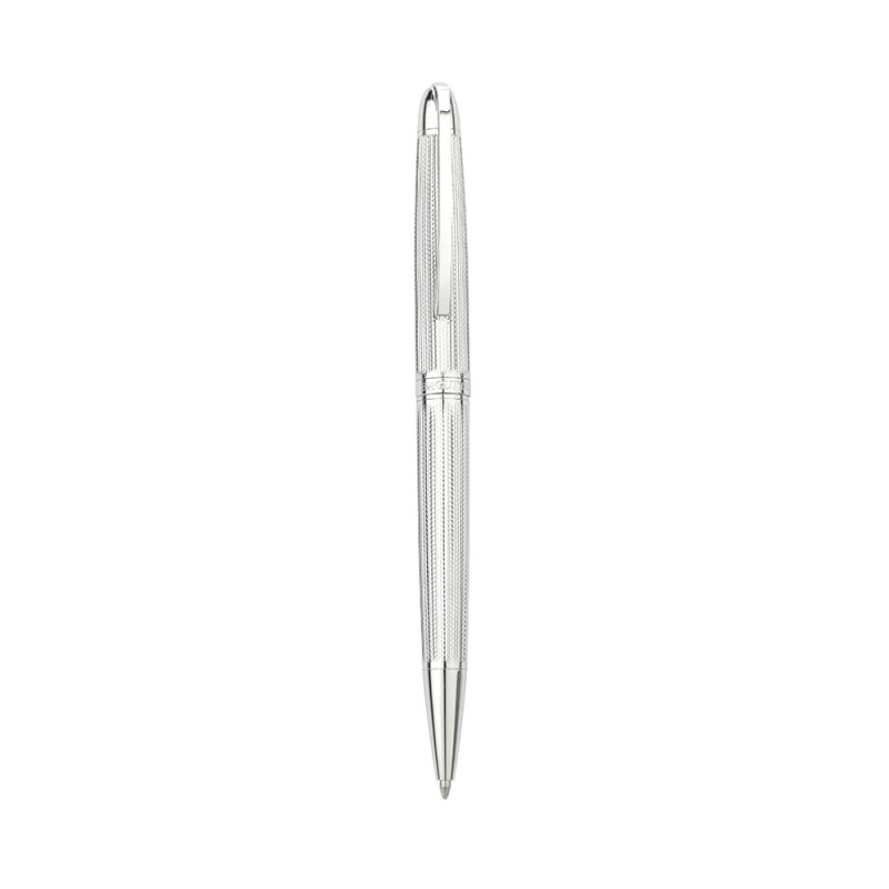 Penna a Sfera Zigrinata '6015' Silver-Full