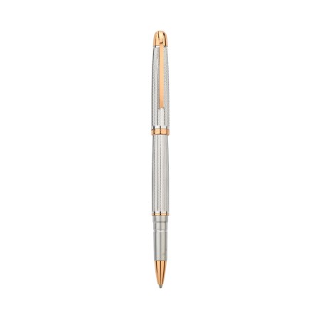 Penna ROLLER Zigrinata '6015' Bicolore Silver-Gold