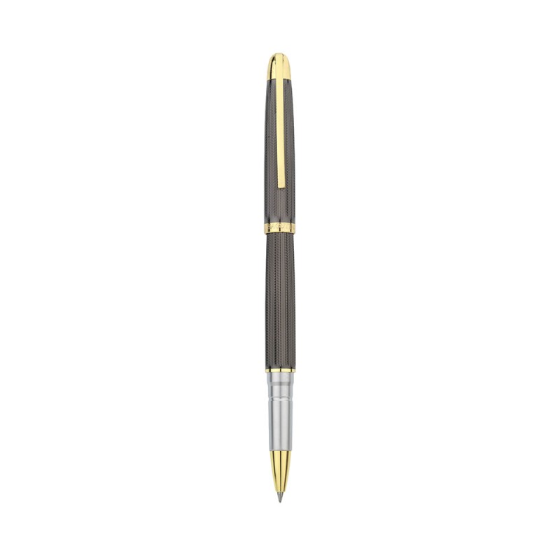 Penna ROLLER Zigrinata '6015' Bicolore Gunmetal-Gold