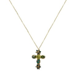 Collana Croce Verde con...