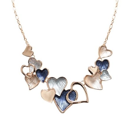 Collana Bijoux Blu Smalatata con Cuori