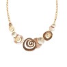 Collana Bijoux Marrone Spirale Smaltata