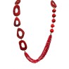 Collana Bijoux Lunga CORALIA Rossa - 105cm