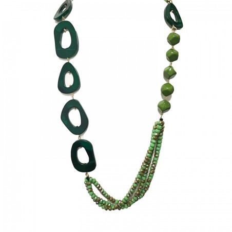 Collana Bijoux Lunga CORALIA Verde - 105cm