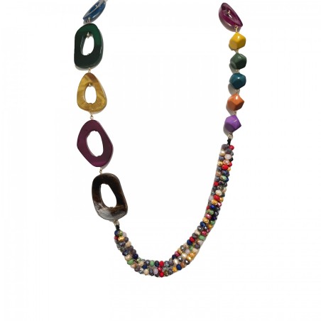 Collana Bijoux Lunga CORALIA Multicolore - 105cm