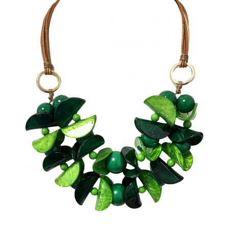 Collana Bijoux Lunga FESTAVIVA Verde - 65cm