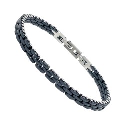 Bracciale Uomo Nero Maglie...