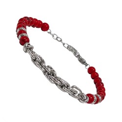 Bracciale Uomo Red Stone...