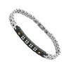 Bracciale Uomo CAMPIONE D'ITALIA Acciaio 316L Cristalli