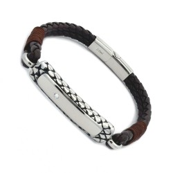 Bracciale Uomo Marrone...